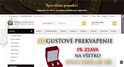 Desktop Screenshot of marlengold.sk